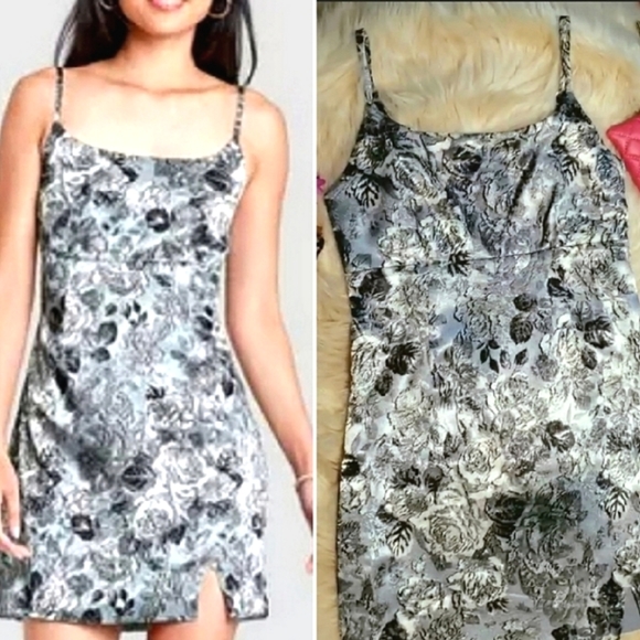 NWT Wild Fable Blue Floral mini dress - Picture 3 of 16